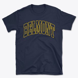 Belmont Massachusetts Trendy Block Basic T-Shirt