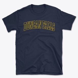 Duncan Falls Ohio Trendy Block Basic T-Shirt
