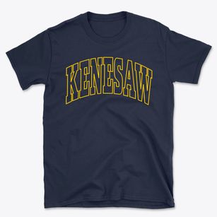 Kenesaw Nebraska Trendy Block Basic T-Shirt