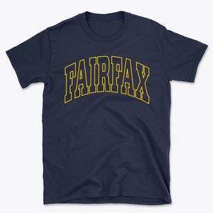 Fairfax Virginia Trendy Block Basic T-Shirt