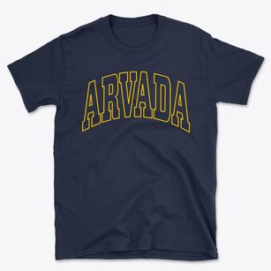 Arvada Colorado Trendy Block Basic T-Shirt