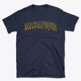 Massapequa New York Trendy Block Basic T-Shirt
