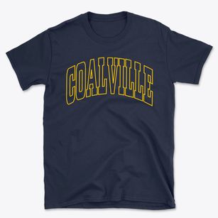 Coalville Iowa Trendy Block Basic T-Shirt