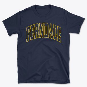 Ferndale Florida Trendy Block Basic T-Shirt