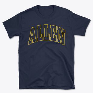 Allen Nebraska Trendy Block Basic T-Shirt