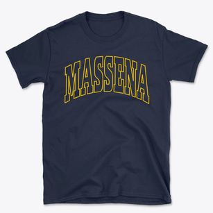 Massena Iowa Trendy Block Basic T-Shirt