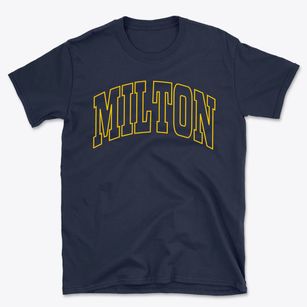 Milton North Carolina Trendy Block Basic T-Shirt