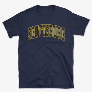 Scottsburg Virginia Trendy Block Basic T-Shirt