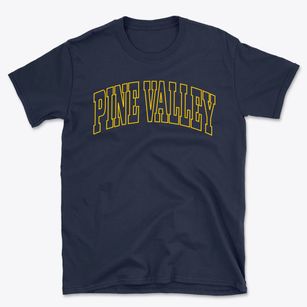 Pine Valley Utah Trendy Block Basic T-Shirt
