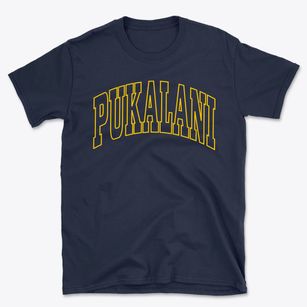 Pukalani Hawaii Trendy Block Basic T-Shirt