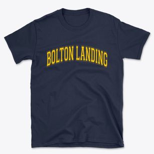 Bolton Landing New York Varsity Basic T-Shirt