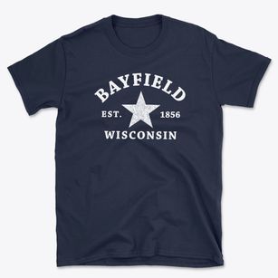 Bayfield Wisconsin Star Basic T-Shirt
