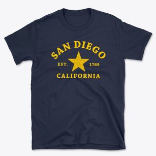 San Diego California Star Basic T-Shirt