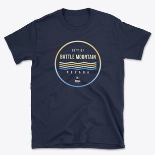 Battle Mountain Nevada Color Fade Basic T-Shirt