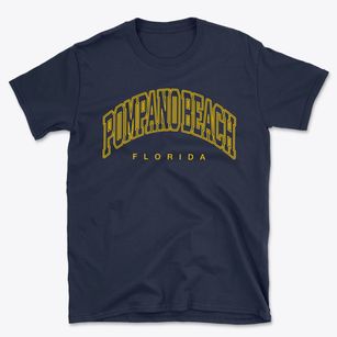 Pompano Beach Florida Inline Basic T-Shirt