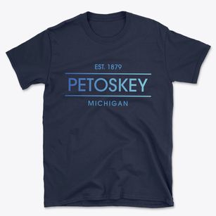 Petoskey Michigan Horizon Basic T-Shirt
