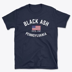 Black Ash Pennsylvania Patriot Basic T-Shirt
