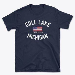 Gull Lake Michigan Patriot Basic T-Shirt