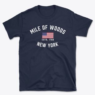 Mile Of Woods New York Patriot Basic T-Shirt