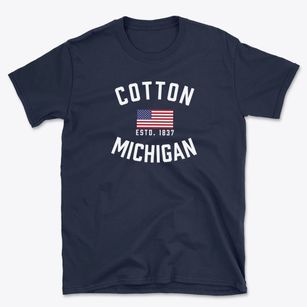 Cotton Michigan Patriot Basic T-Shirt