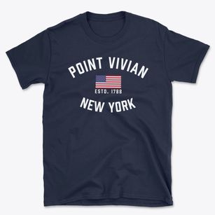 Point Vivian New York Patriot Basic T-Shirt