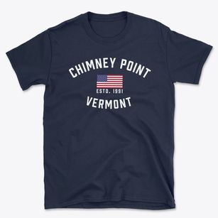 Chimney Point Vermont Patriot Basic T-Shirt