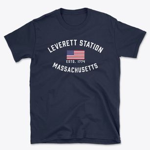 Leverett Station Massachusetts Patriot Basic T-Shirt