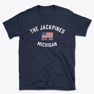 The Jackpines Michigan Patriot Basic T-Shirt
