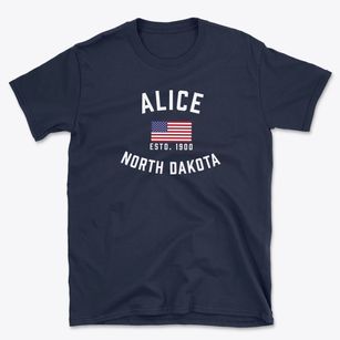 Alice North Dakota Patriot Basic T-Shirt