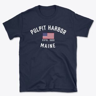 Pulpit Harbor Maine Patriot Basic T-Shirt