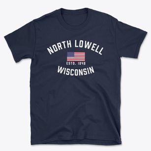 North Lowell Wisconsin Patriot Basic T-Shirt