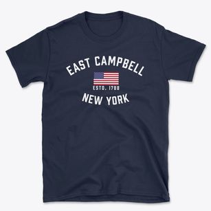 East Campbell New York Patriot Basic T-Shirt