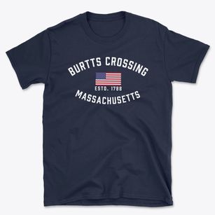 Burtts Crossing Massachusetts Patriot Basic T-Shirt