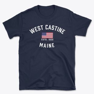 West Castine Maine Patriot Basic T-Shirt