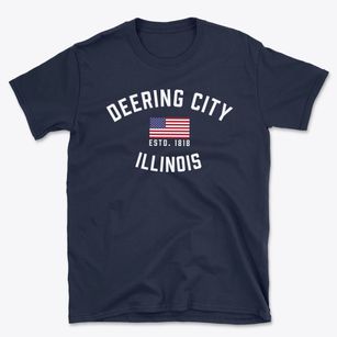 Deering City Illinois Patriot Basic T-Shirt