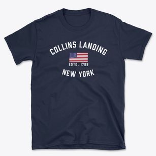 Collins Landing New York Patriot Basic T-Shirt
