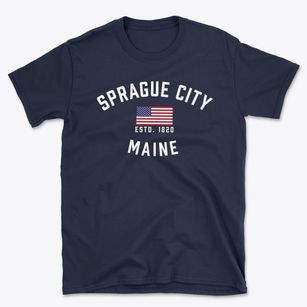 Sprague City Maine Patriot Basic T-Shirt