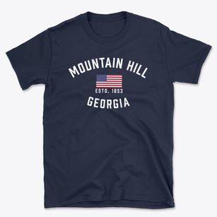 Mountain Hill Georgia Patriot Basic T-Shirt