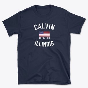 Calvin Illinois Patriot Basic T-Shirt