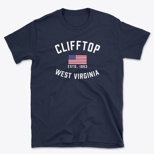 Clifftop West Virginia Patriot Basic T-Shirt
