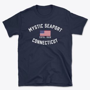 Mystic Seaport Connecticut Patriot Basic T-Shirt