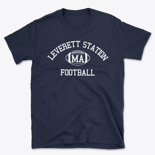 Leverett Station Massachusetts Football Basic T-Shirt