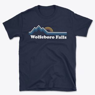 Wolfeboro Falls New Hampshire Mountain View Basic T-Shirt