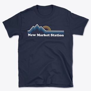 New Market Station Virginia Mountain View Basic T-Shirt