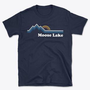 Moose Lake Minnesota Mountain View Basic T-Shirt