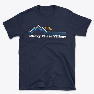 Chevy Chase Village Maryland Mountain View Basic T-Shirt