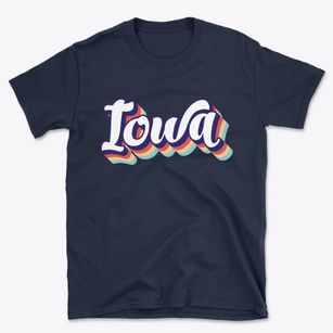  Iowa Retro Candy Vibes Basic T-Shirt