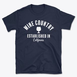  California Wine Country Established Basic T-Shirt