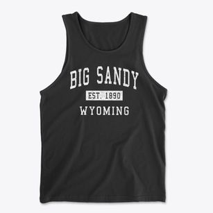 Big Sandy Wyoming Classic Established Men's Cotton Tank
