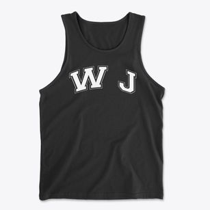 W J Christian School Varsity Arch Men's Cotton Tank
